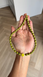 Smiley Necklace - Olive