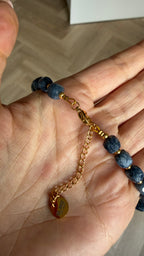 Smiley Necklace - Facet Blue