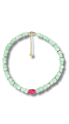 Mint & Fuchsia necklace
