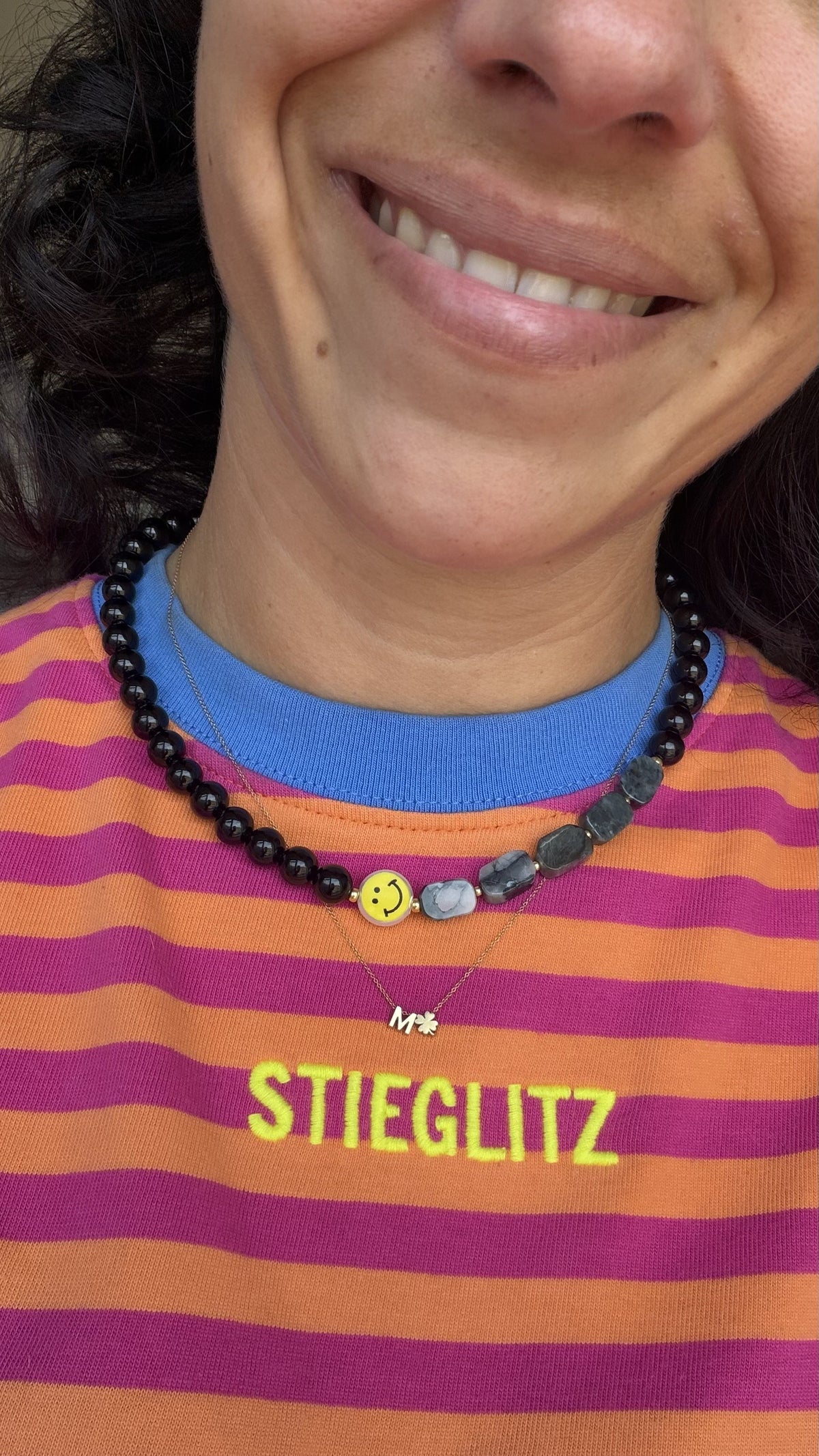 Smiley Necklace - Midnight Mood