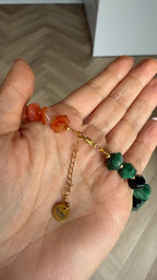 Solara Necklace - Emerald & Agate