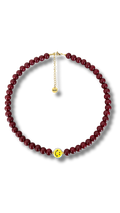 Smiley Necklace - Bordeaux