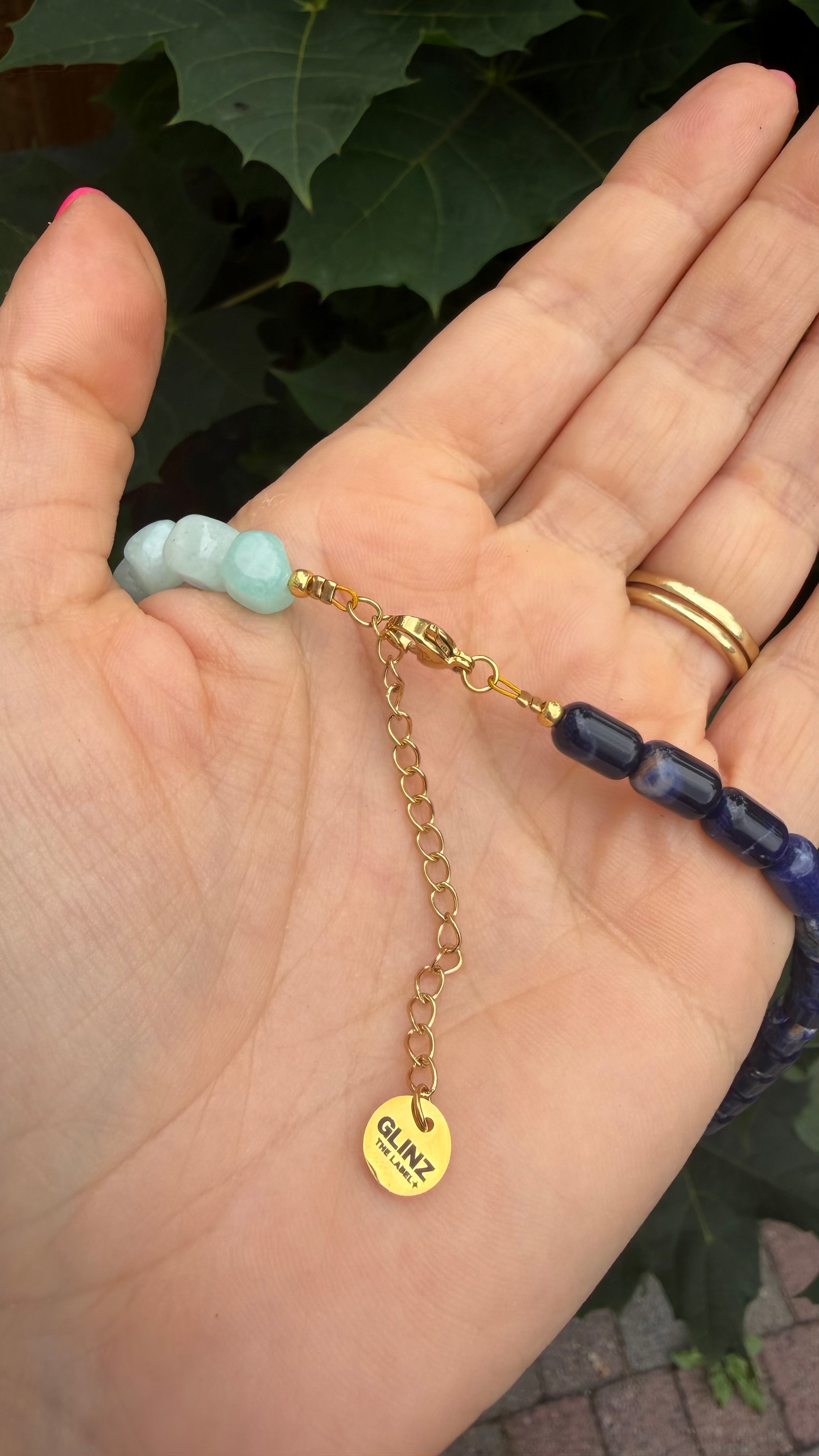 Smiley Necklace - Twice as blue