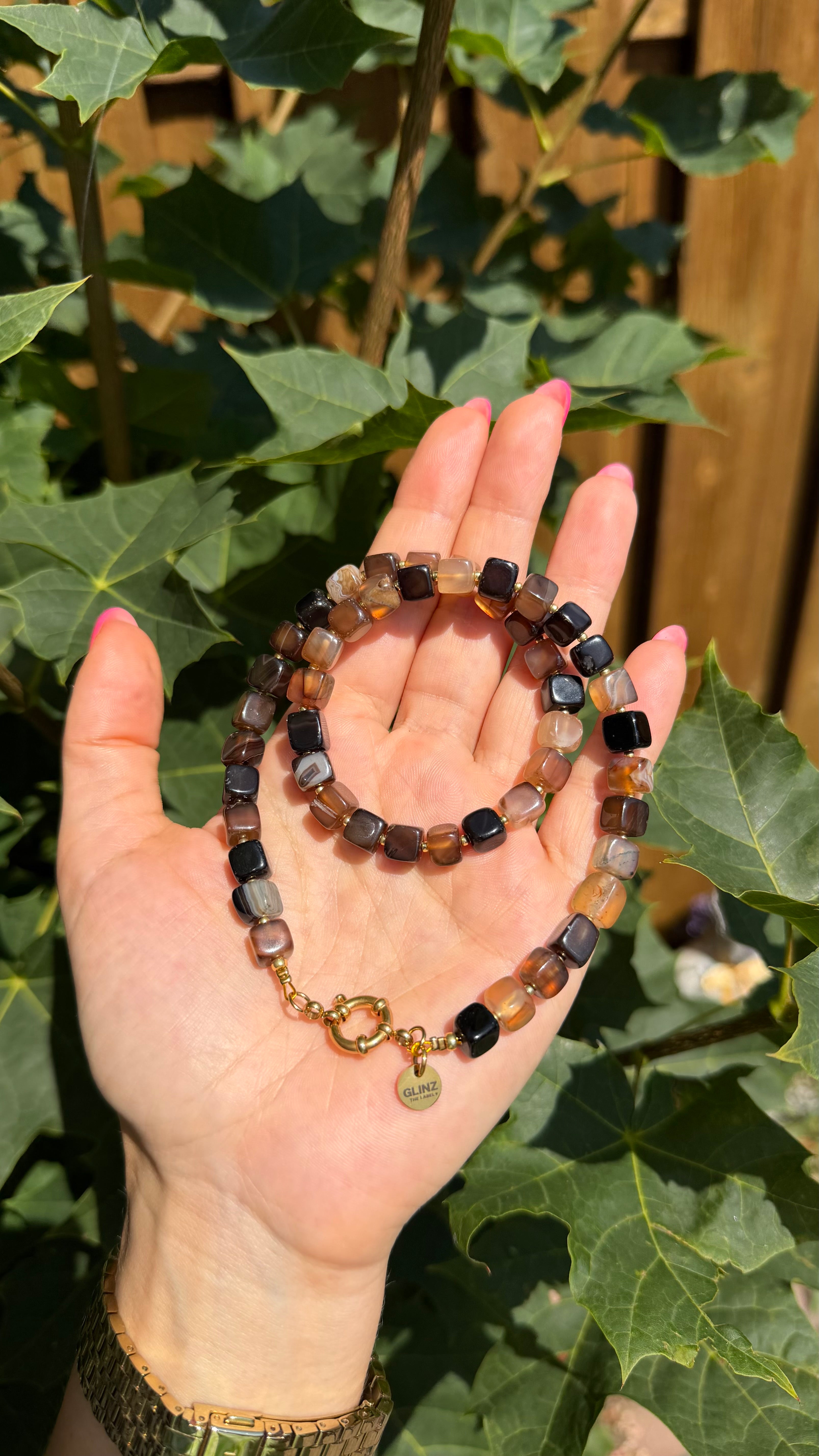 Brown Agate Necklace