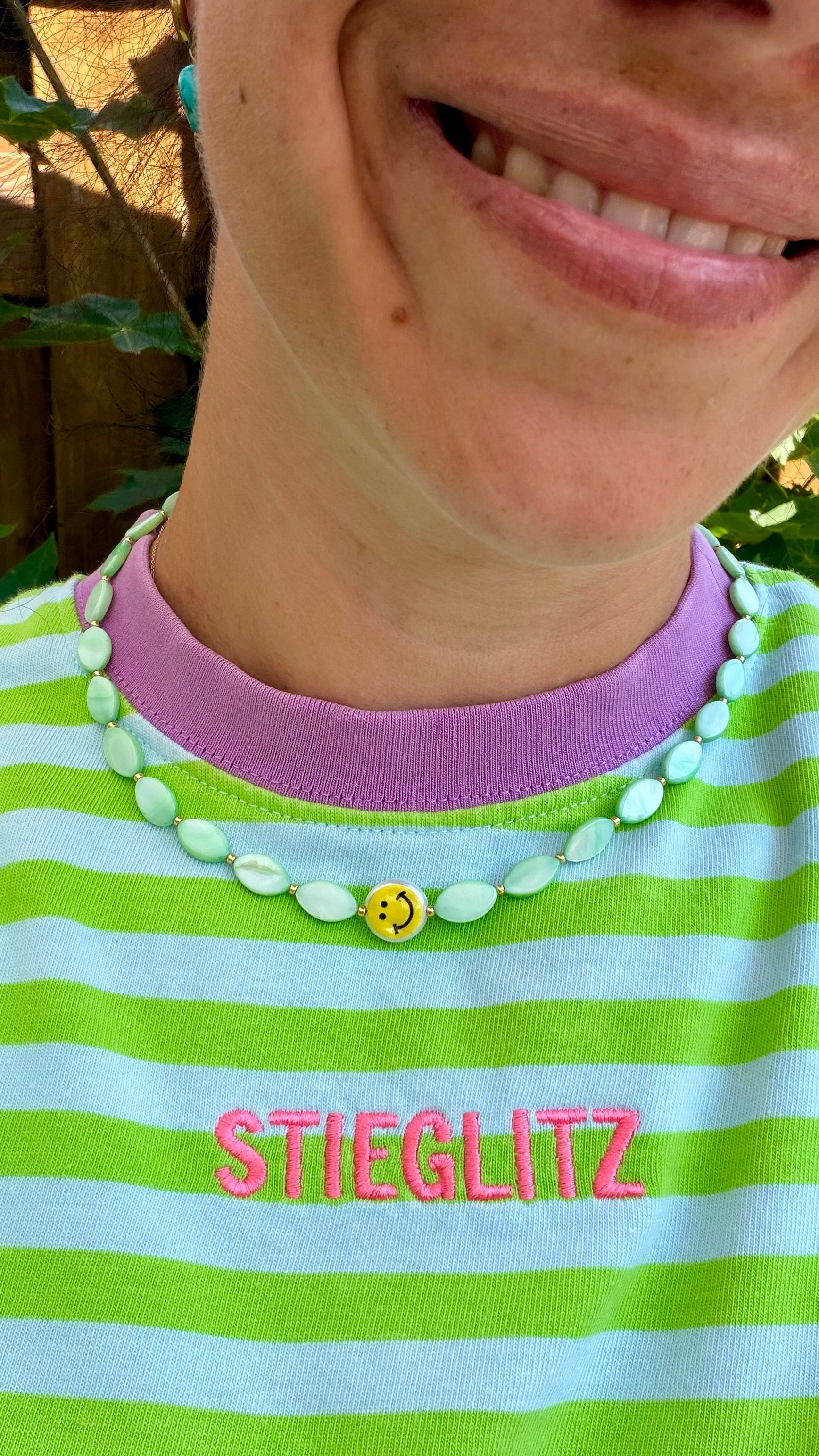 Smiley necklace - Minty Shelly