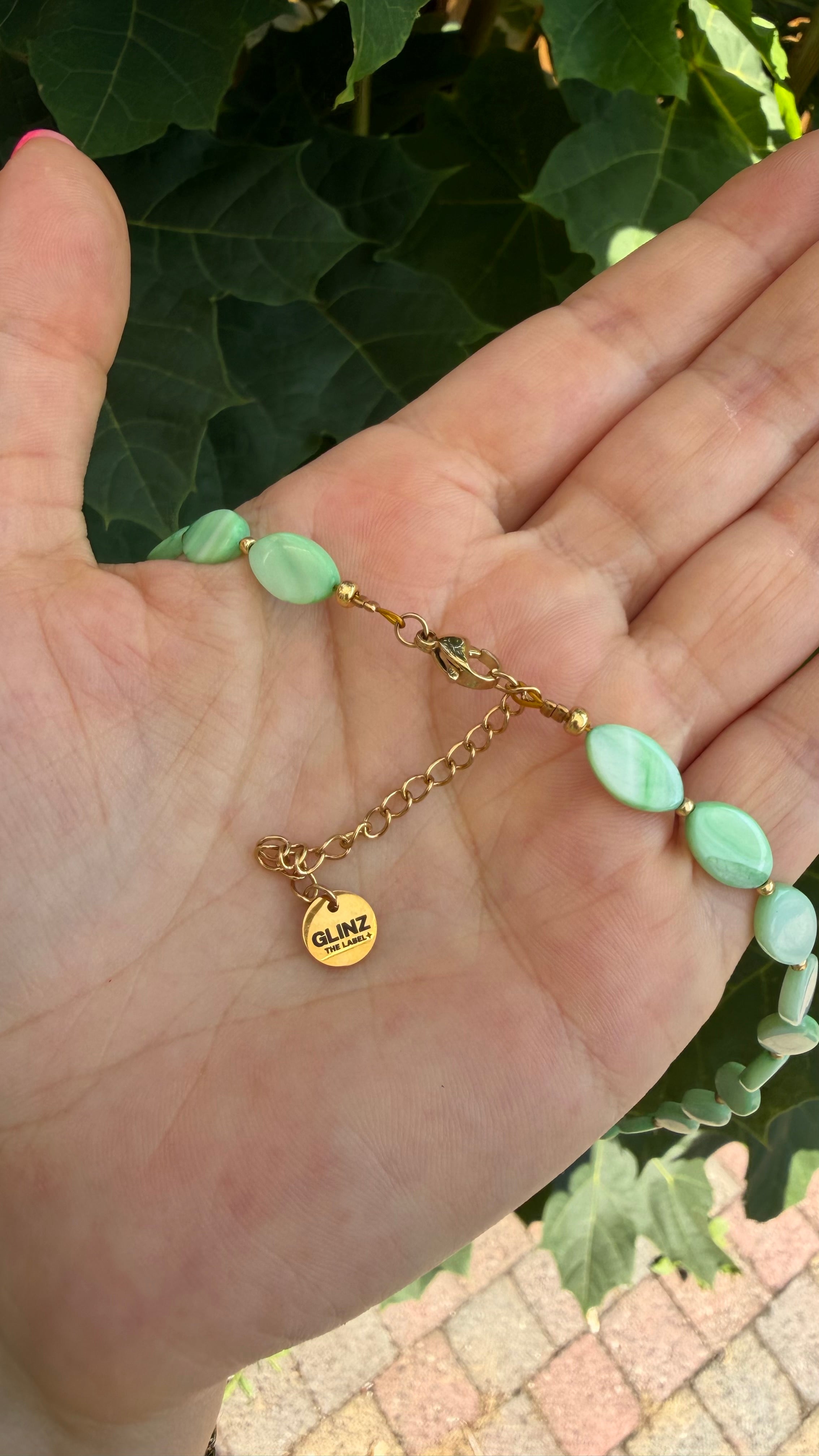 Smiley necklace - Minty Shelly