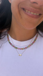 Small Hearts Necklace - Multi