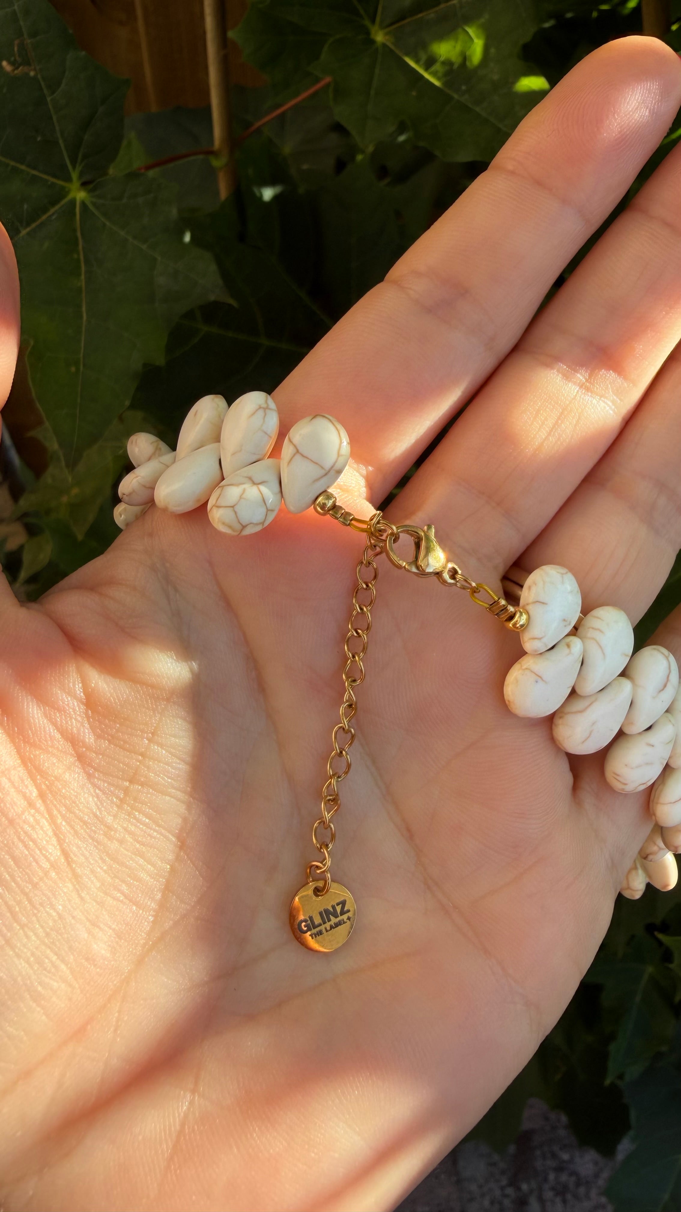 Luna Pearl Necklace - Marble Small