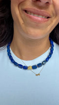 Golden Treasure Necklace - Lapis Lazuli