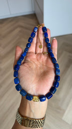 Golden Treasure Necklace - Lapis Lazuli
