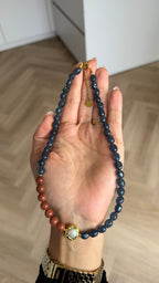 Solara Necklace - Denim & Terra