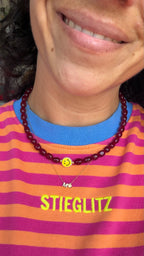 Smiley Necklace - Ruby Smile