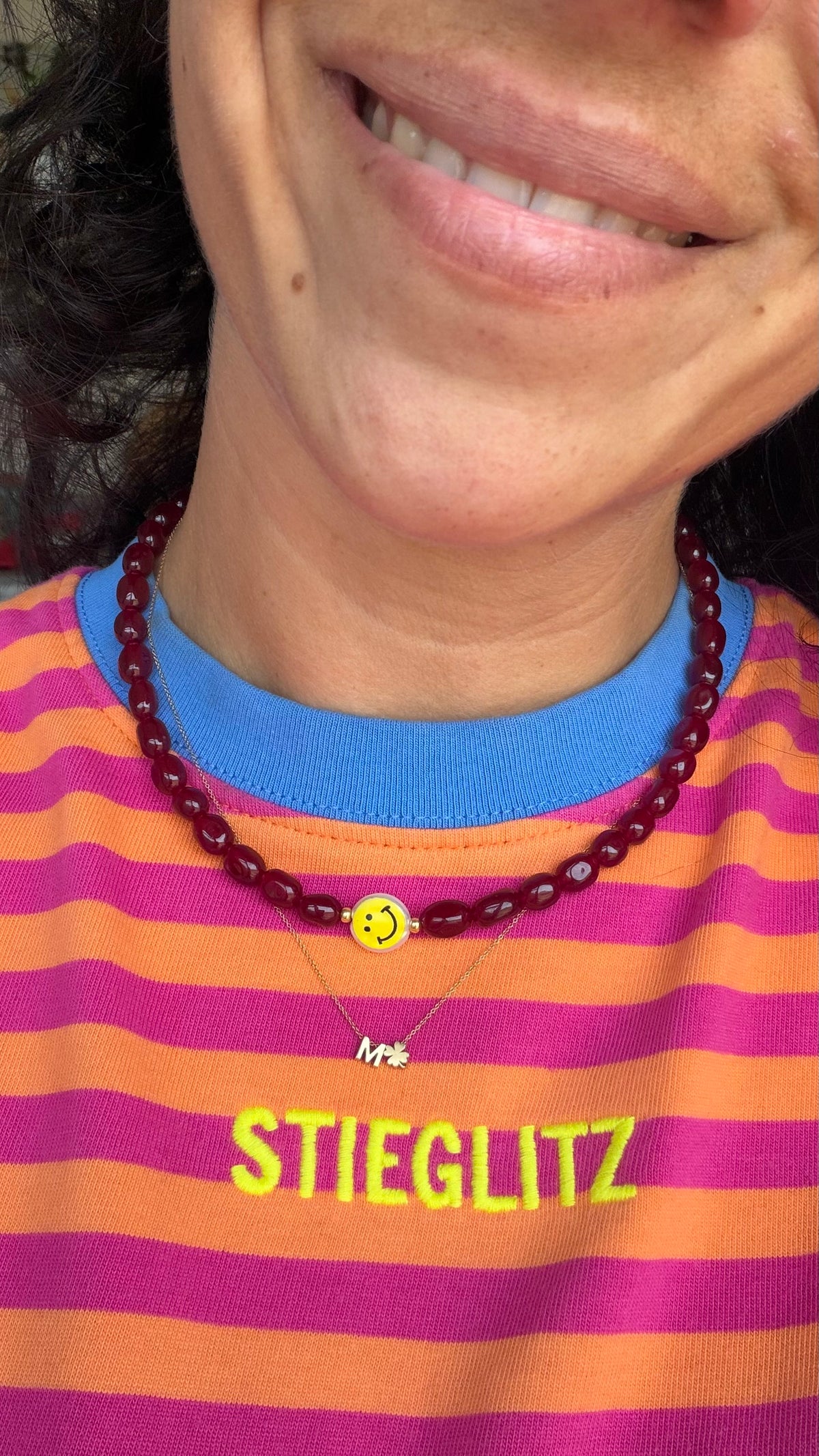Smiley Necklace - Ruby Smile