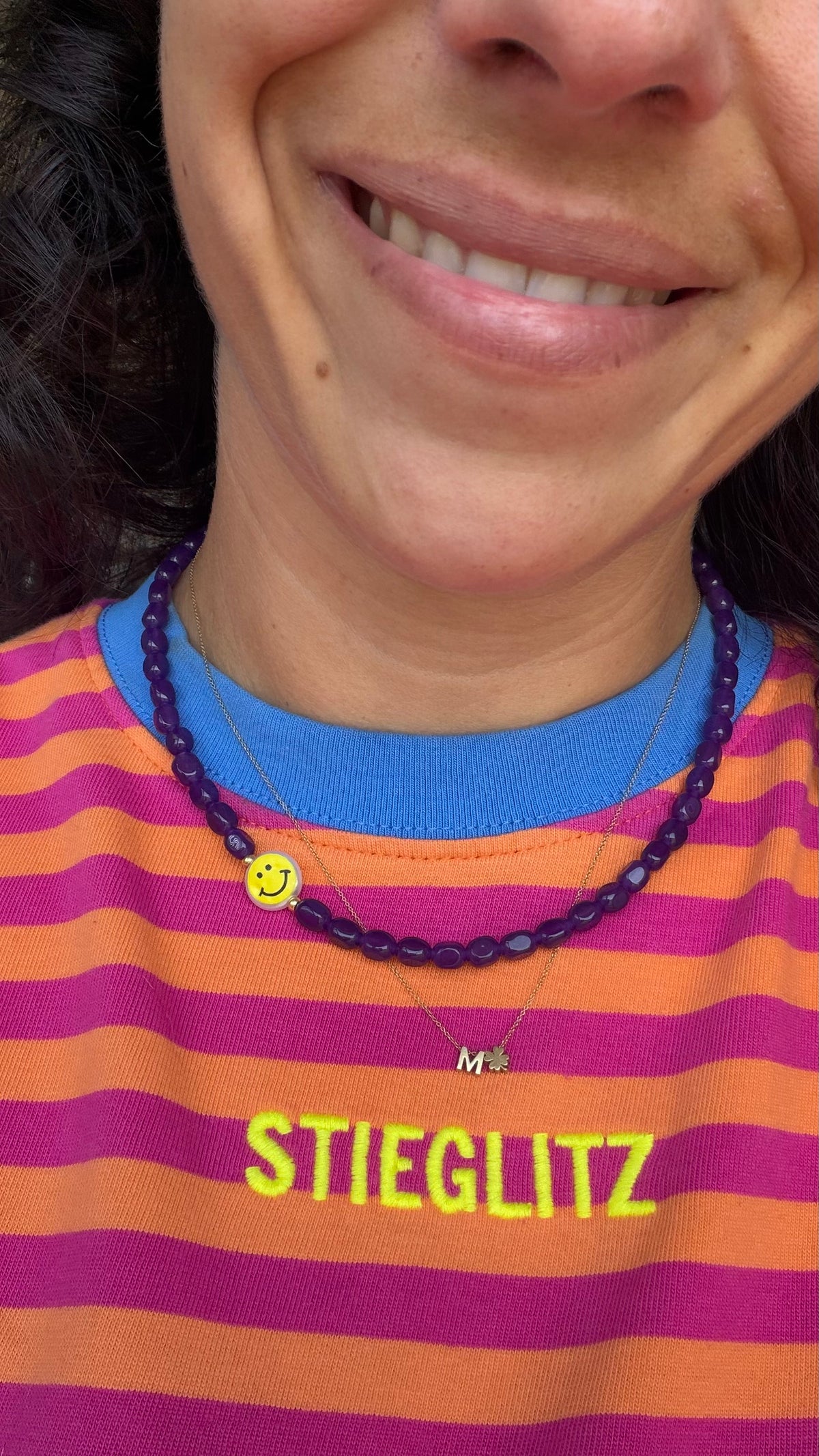 Smiley Necklace - Violet Smile