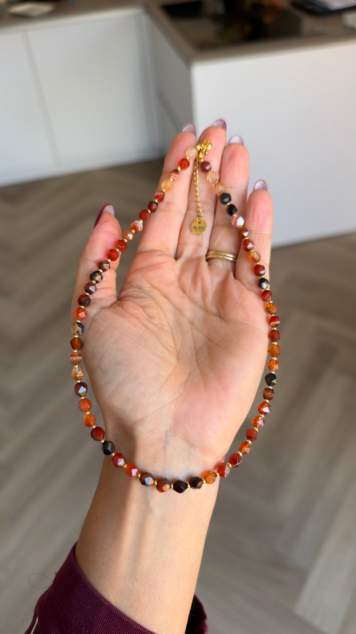 Stripe Agate Necklace