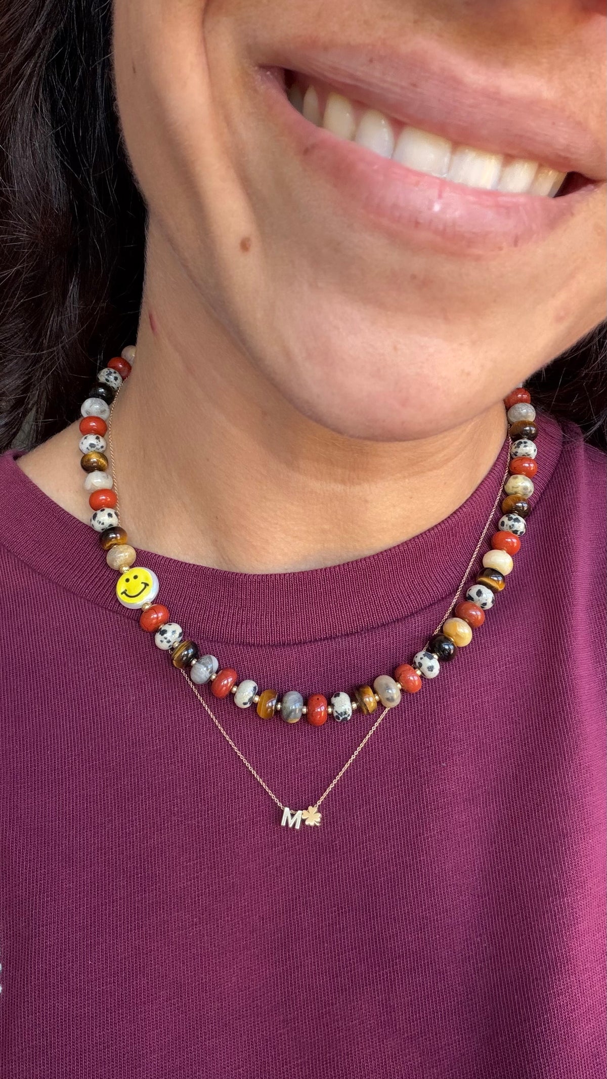 Smiley Necklace - Four ways