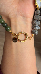 Ora Necklace - Flame & Jade