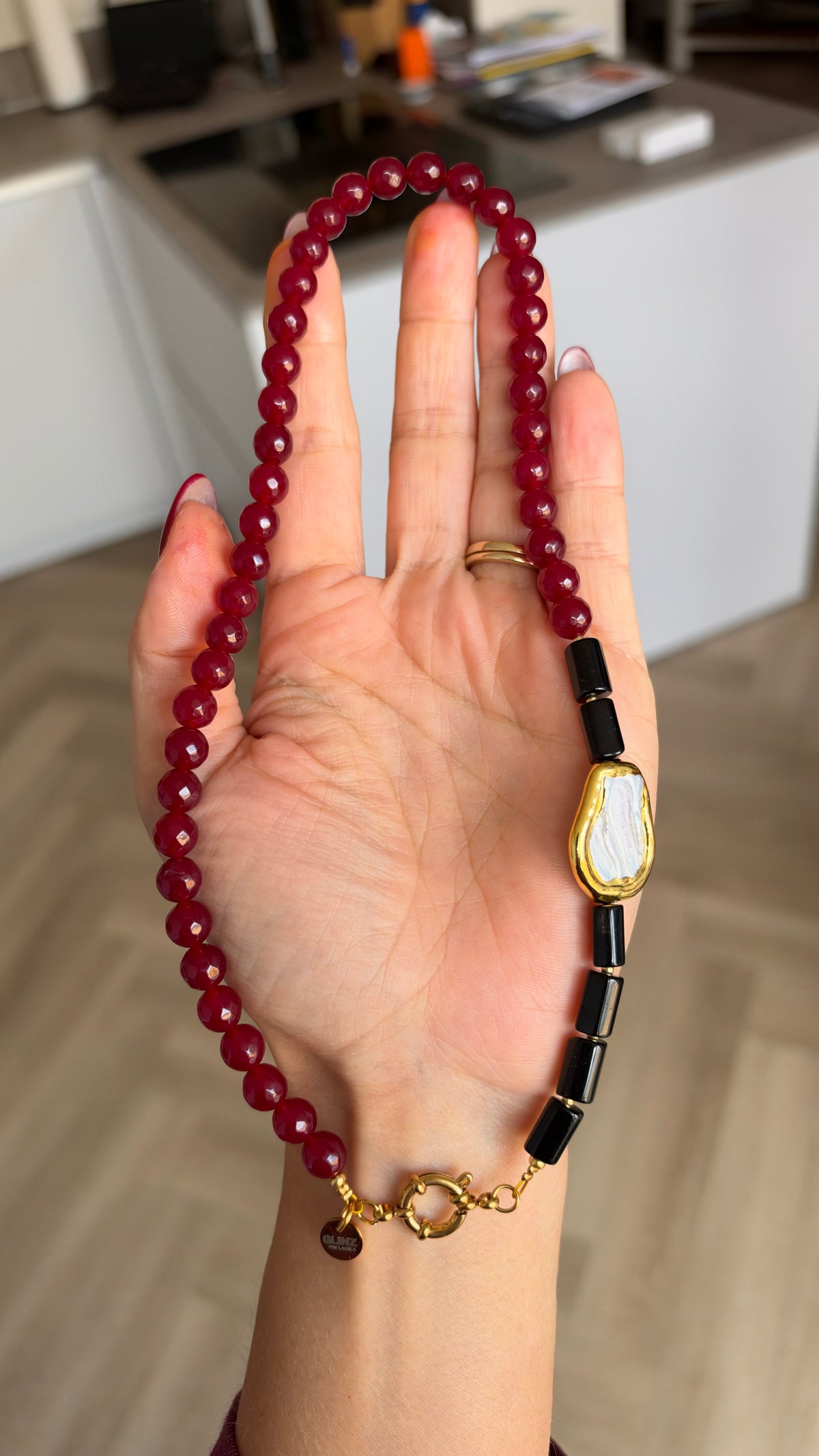 Ora Necklace - Burgundy