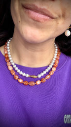 Fish necklace - Pearl 'n fish
