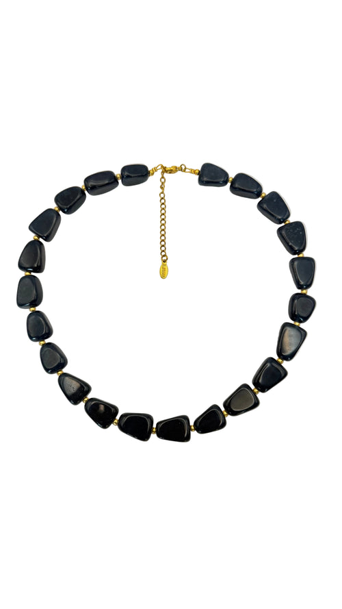 Blue chalcedoon necklace