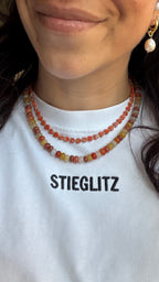 Mixed gem necklace - Soft colors