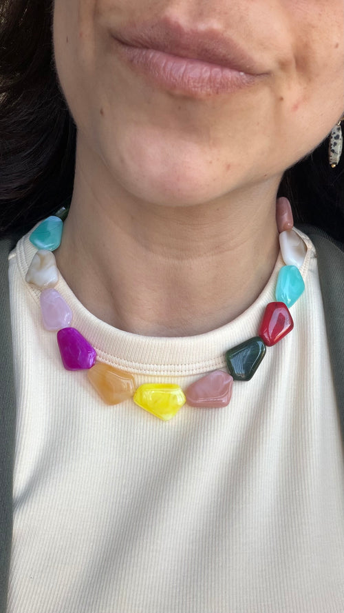 Acrylic necklace - Colorful 1.0