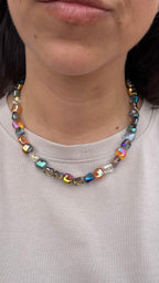 Acryl necklace - Galaxy Pebbles