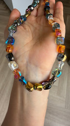 Acryl necklace - Galaxy Pebbles