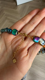Acryl necklace - Galaxy Pebbles
