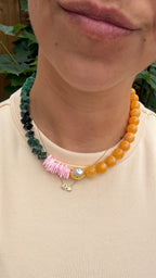 Luna Pearl necklace - Sunset Forest