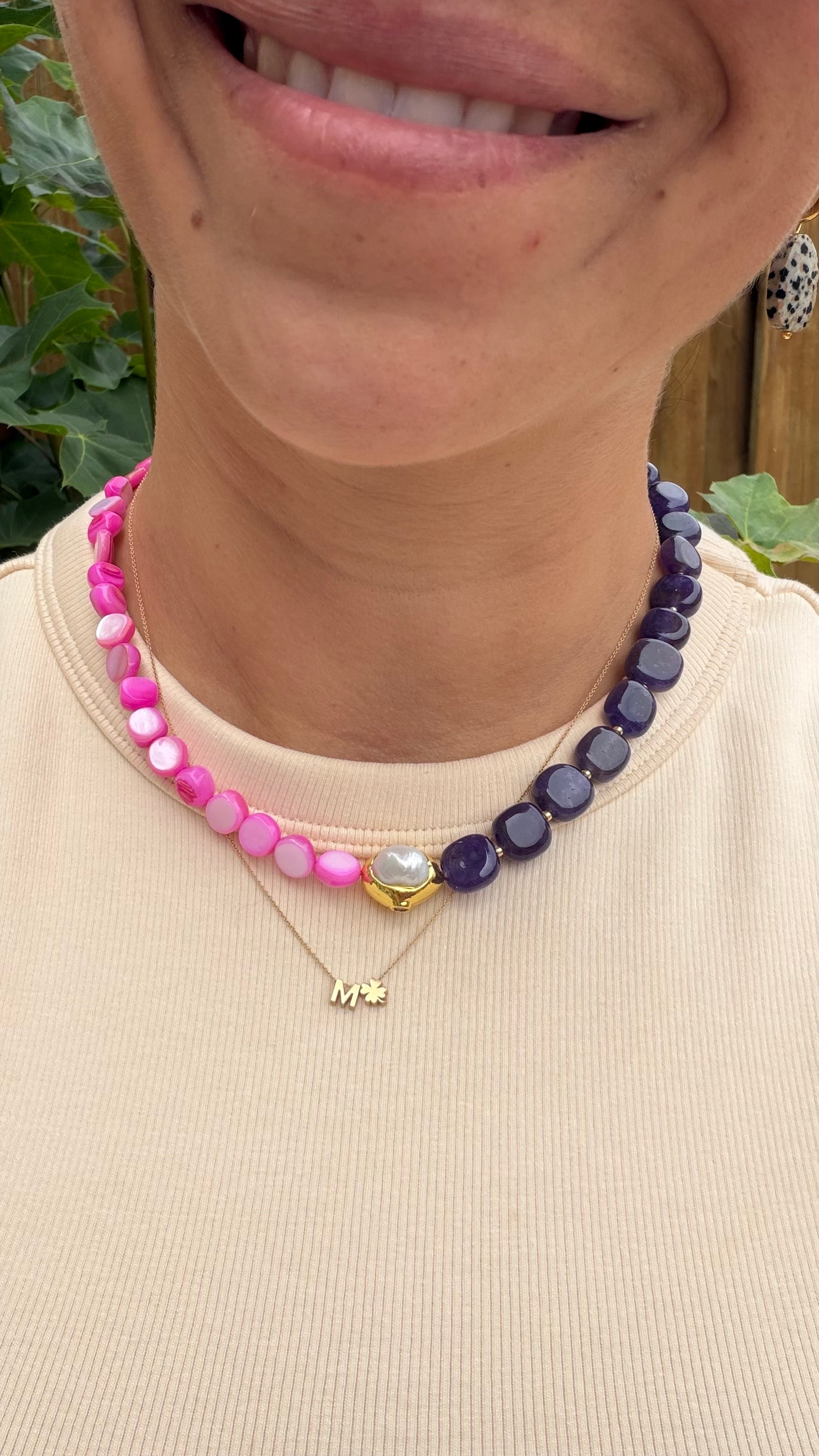 Luna Pearl necklace - Purple Rain