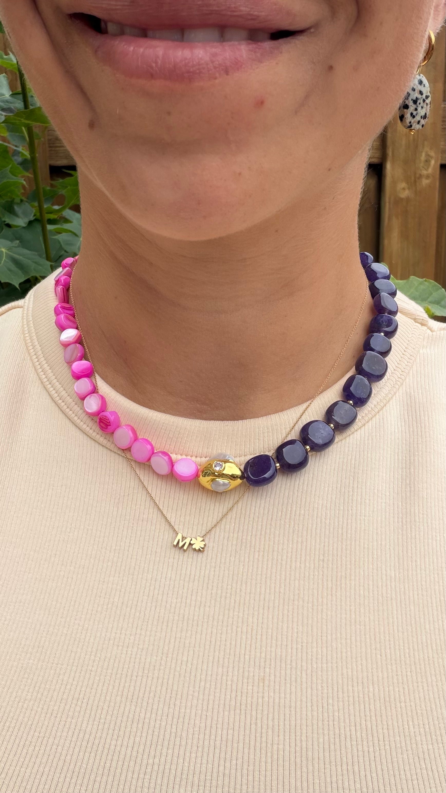 Luna Pearl necklace - Purple Rain