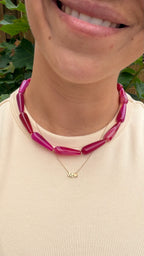 Pink Glossy necklace