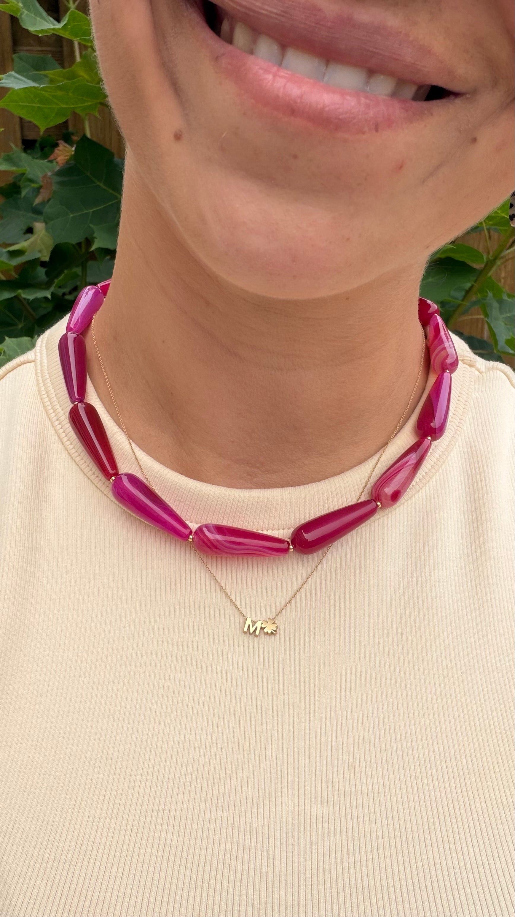 Pink Glossy necklace