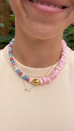 Luna Pearl necklace - Cotton Candy
