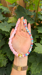 Luna Pearl necklace - Cotton Candy
