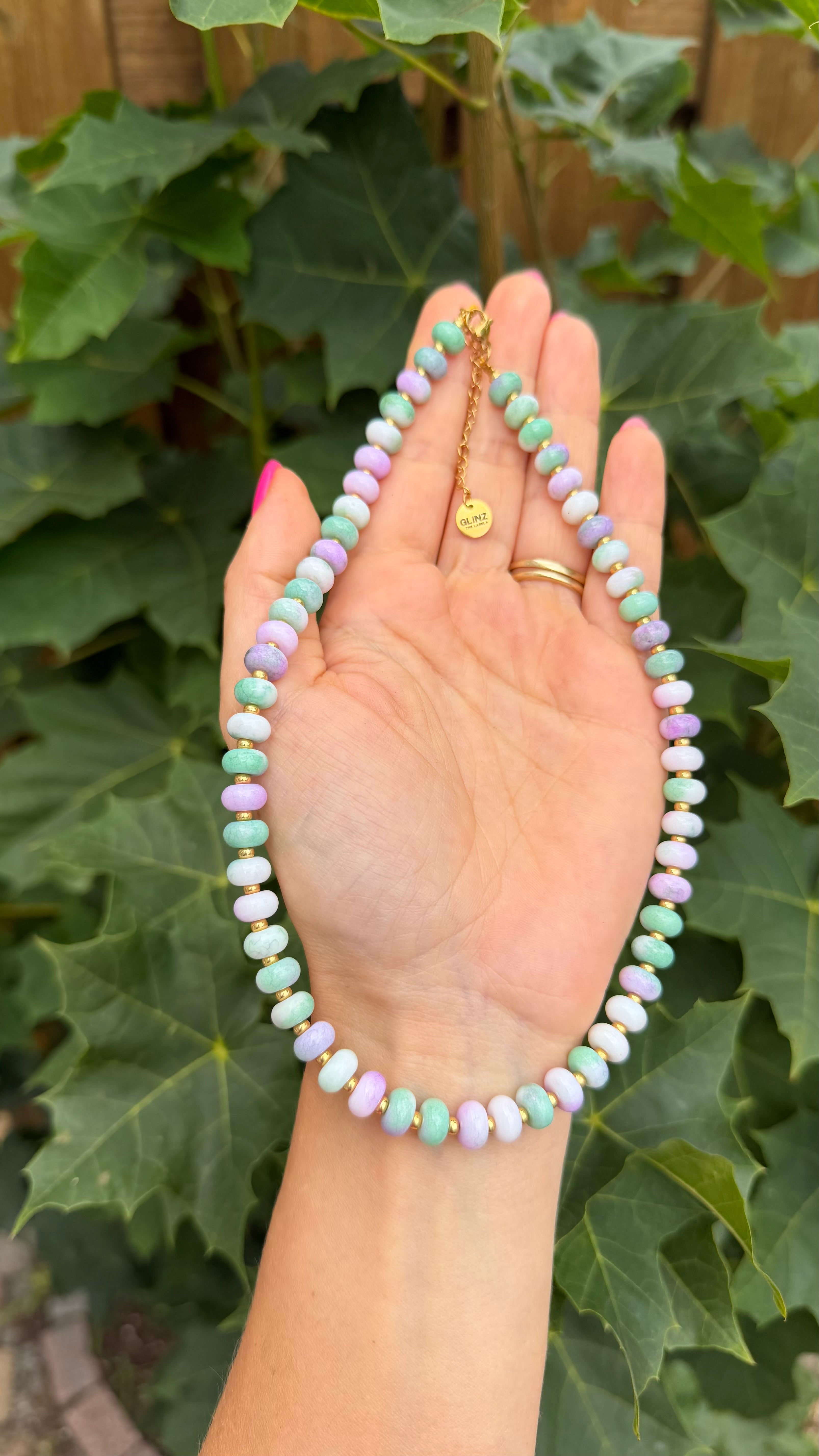 Soft Pastels Necklace - Lavender dream