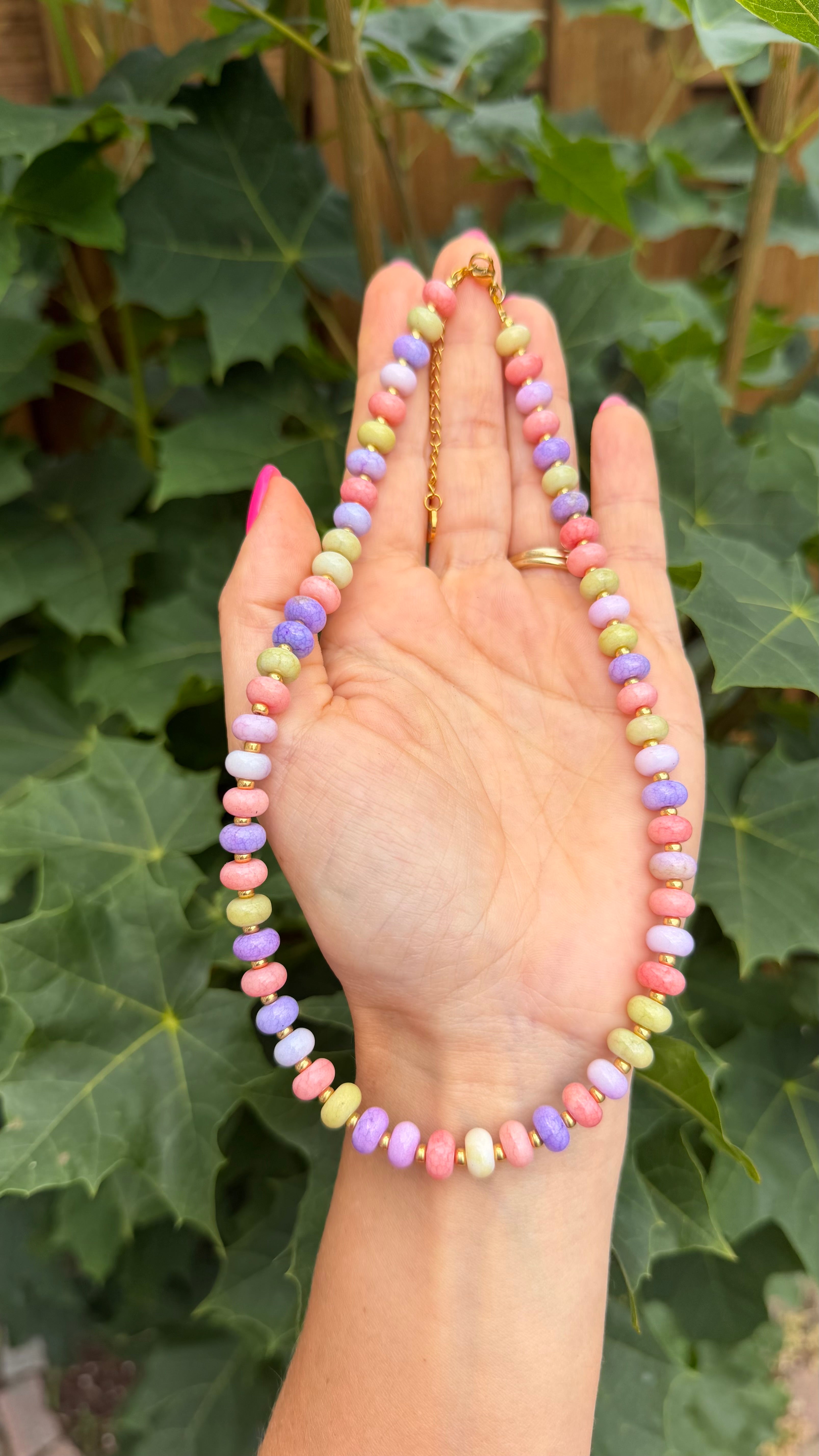 Soft Pastels Neclace - Tropical Day
