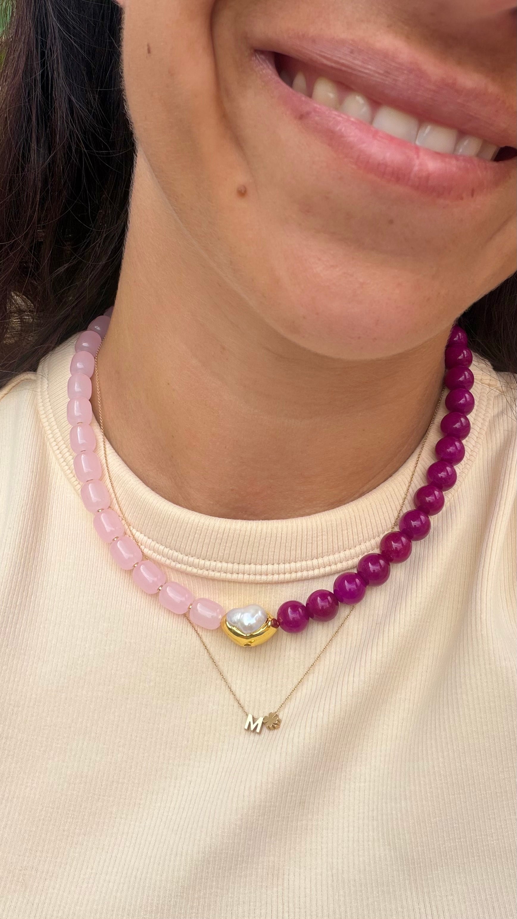 Luna Pearl Necklace - Ruby Grove
