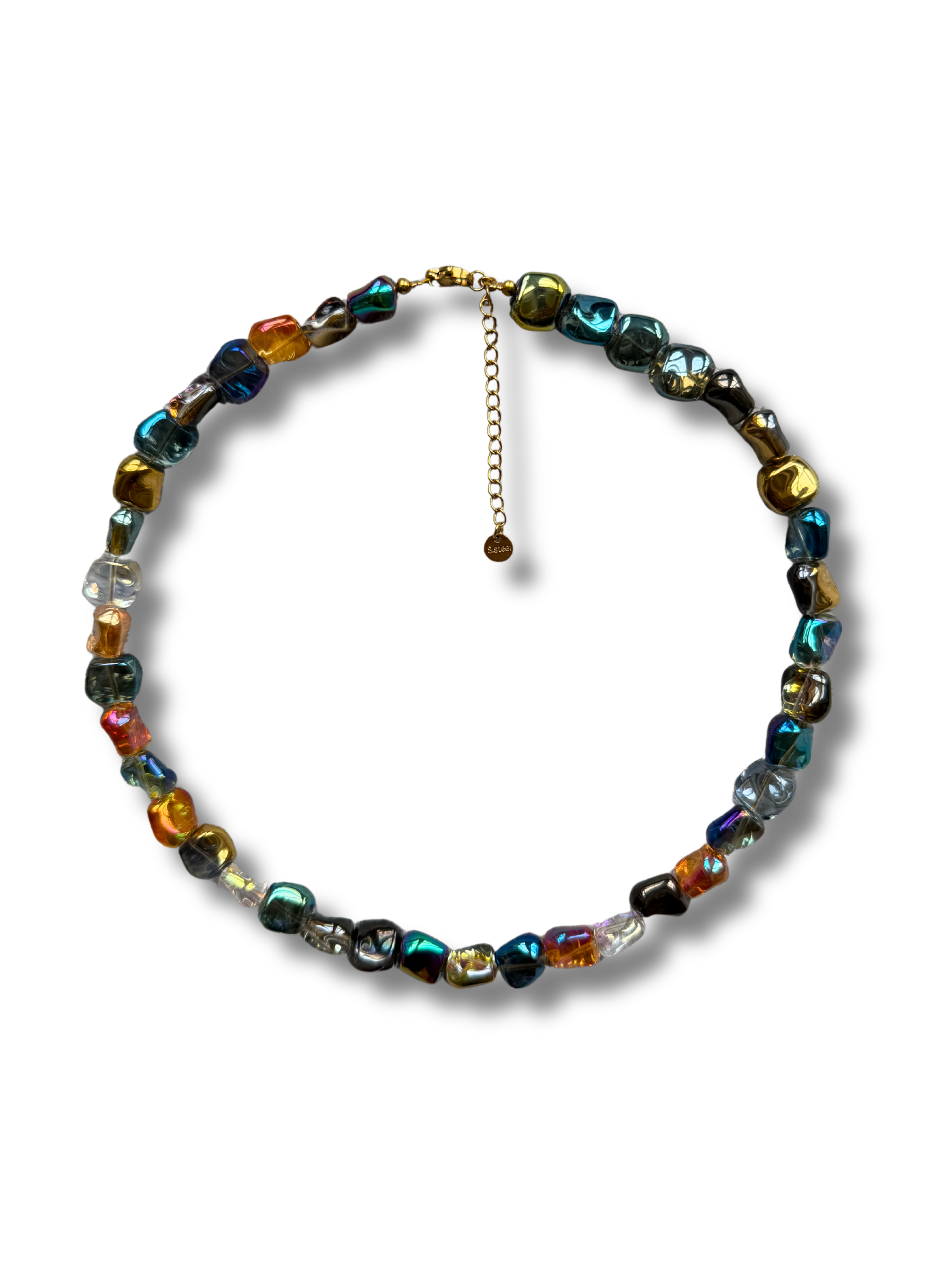 Acryl necklace - Galaxy Pebbles