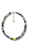 Smiley Necklace - Mixed agate