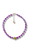 Smiley Necklace - Purple Shelly