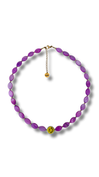 Smiley Necklace - Purple Shelly