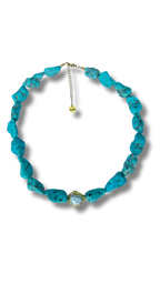 Luna Pearl Necklace - Blue Ocean