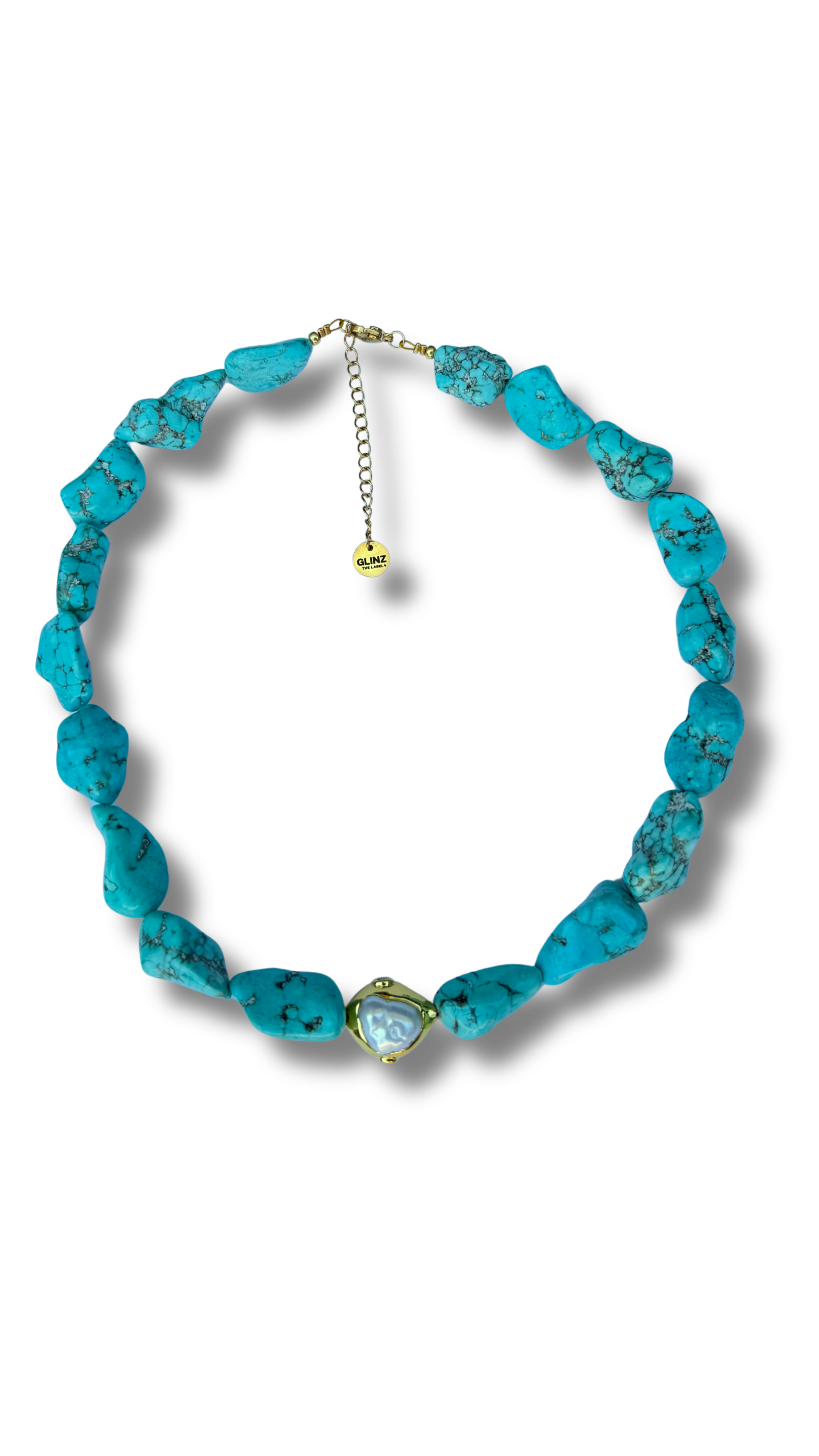 Luna Pearl Necklace - Blue Ocean