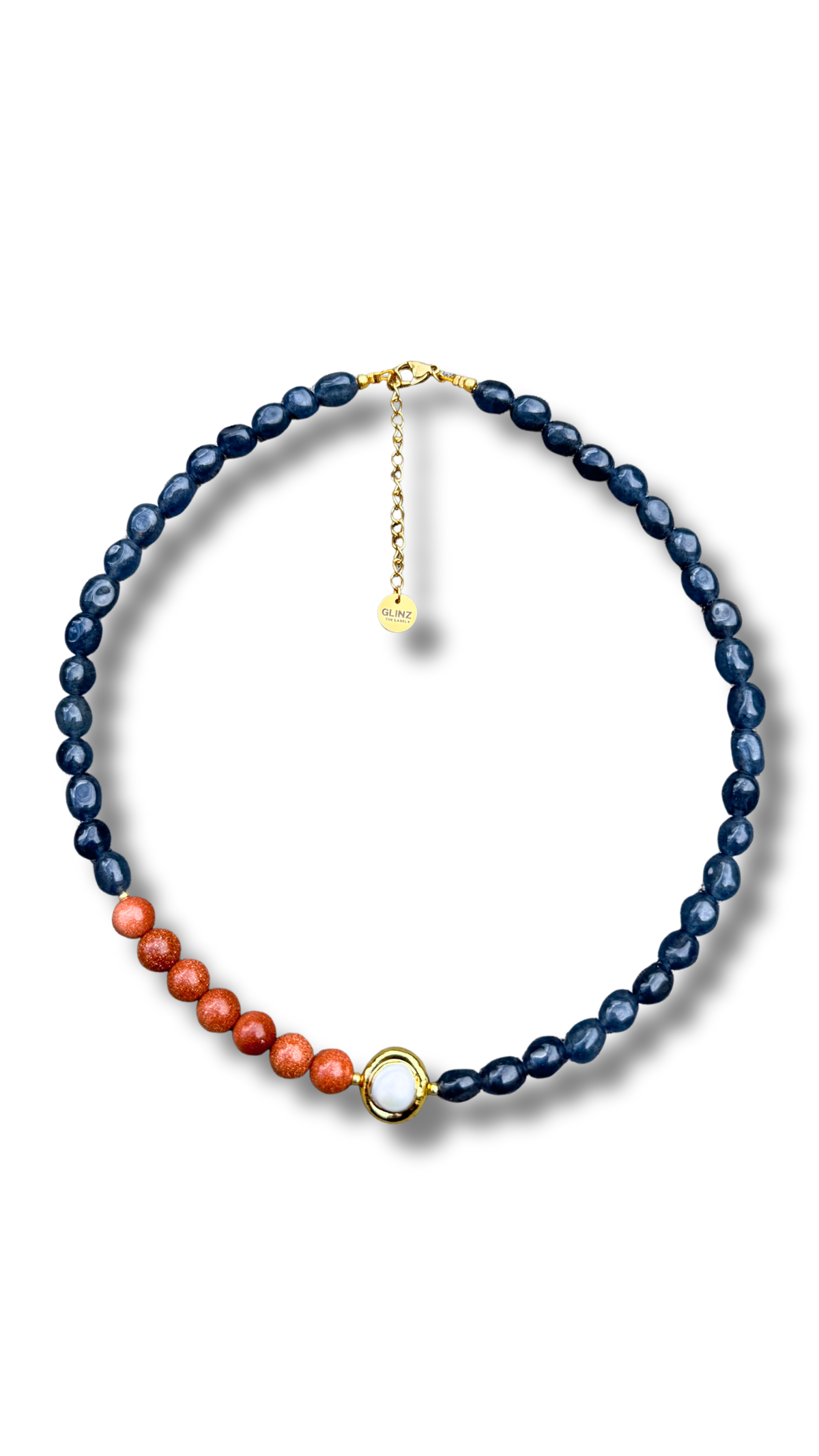 Solara Necklace - Denim & Terra