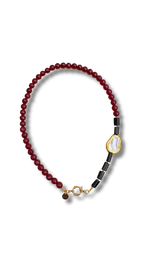 Ora Necklace - Burgundy