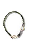 Ora Necklace - Flame & Jade