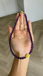 Smiley Necklace - Violet Smile