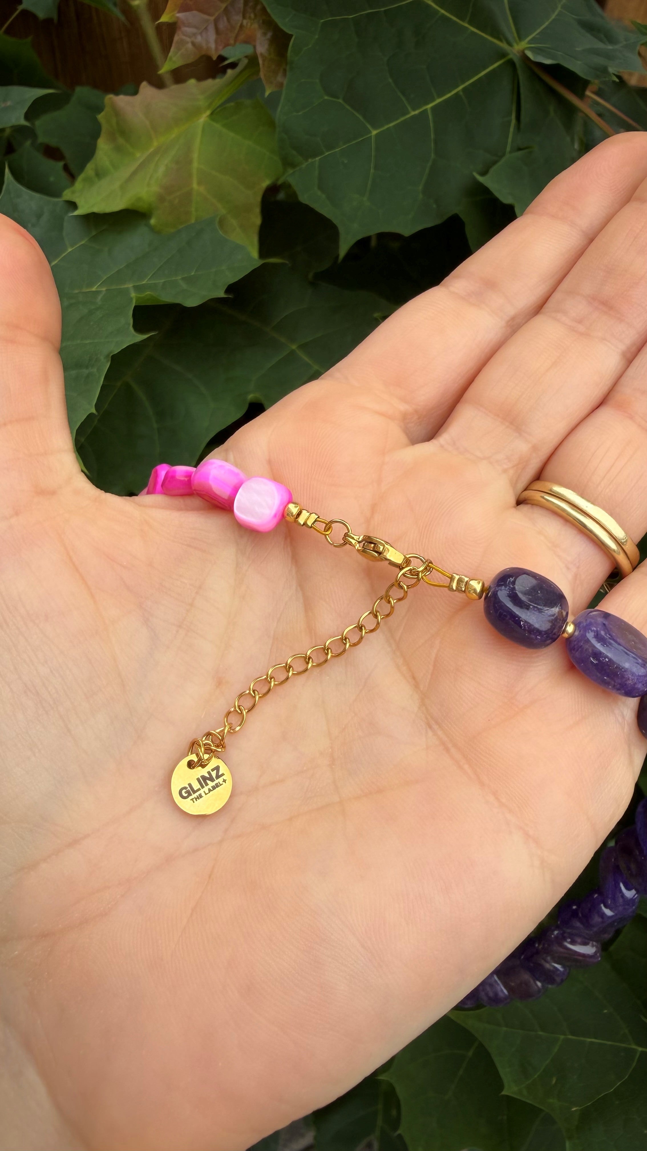 Luna Pearl necklace - Purple Rain